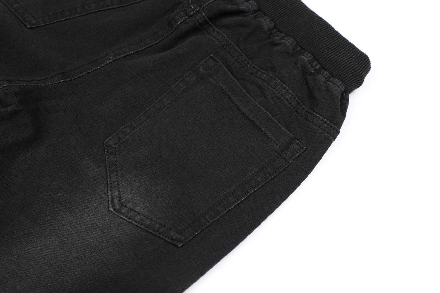 Chlapecké riflové tepláky - kalhoty Kugo CK0927 černé